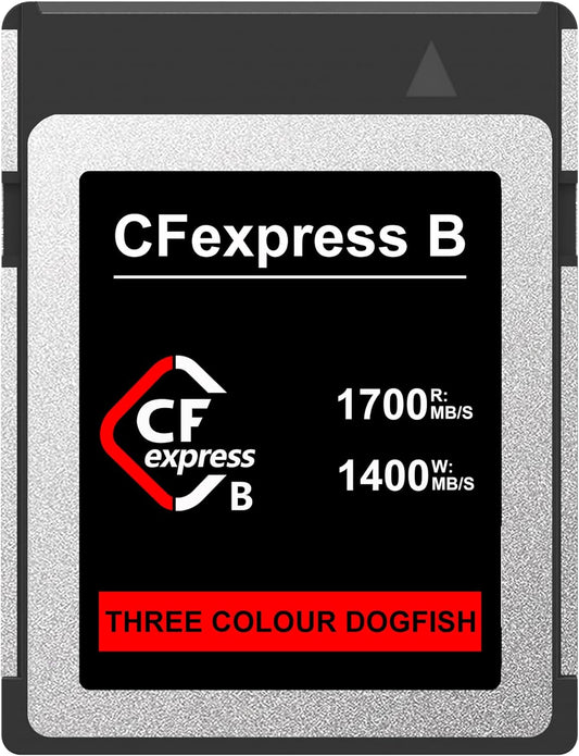 Dogfish CFexpress Type B Memory Card for Camcorders, High-Speed Up to 1700MB/s, for 8K 4K RAW Photo & Video, for Professional-Grade Cameras Nikon Canon Panasonic