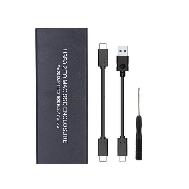 Dogfish USB3.2 to MAC SSD Enclosure, Type-C to 12+16 PIN Apple Flash AHCI SSD Adapter,for 2013-2017 MacBook Pro Retina /MacBook Air/Mac Mini/Mac Pro