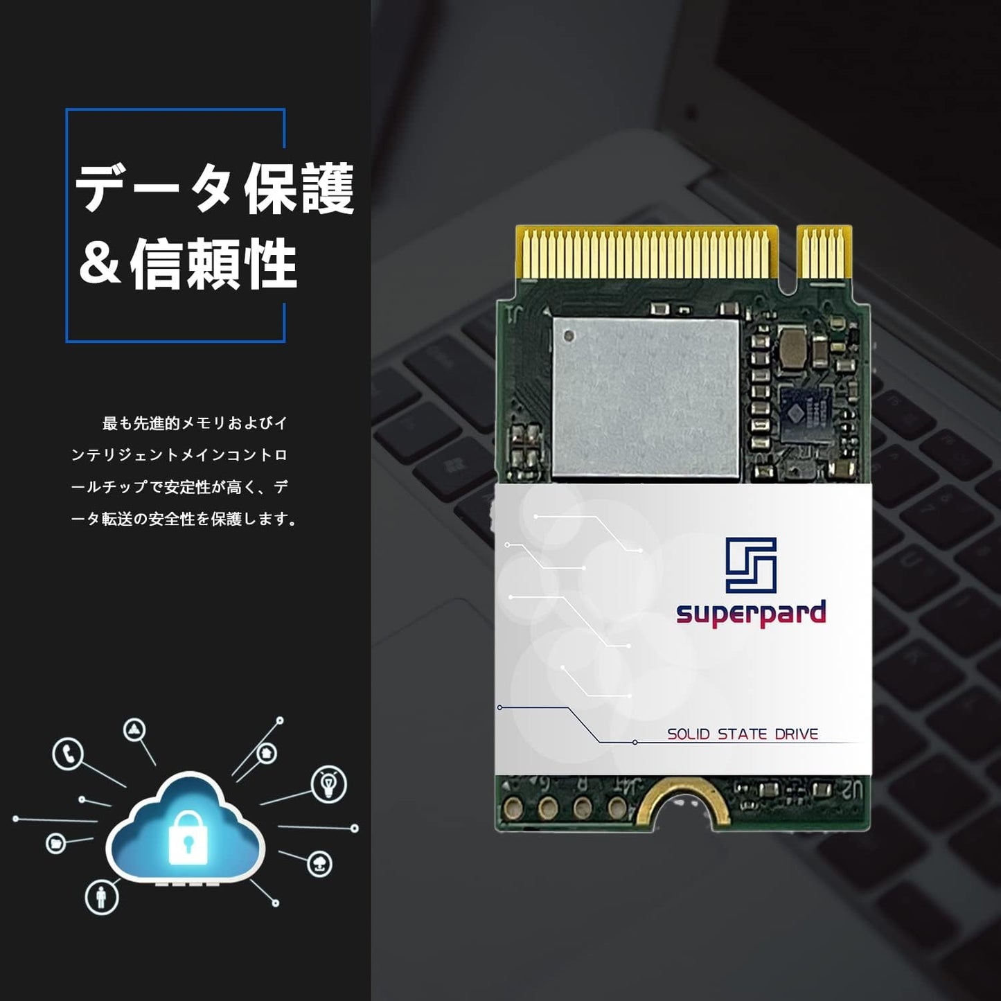Superpard M.2 2230 SSD PCle3.0 Great for SteamDeck and Microsoft Surface 128GB