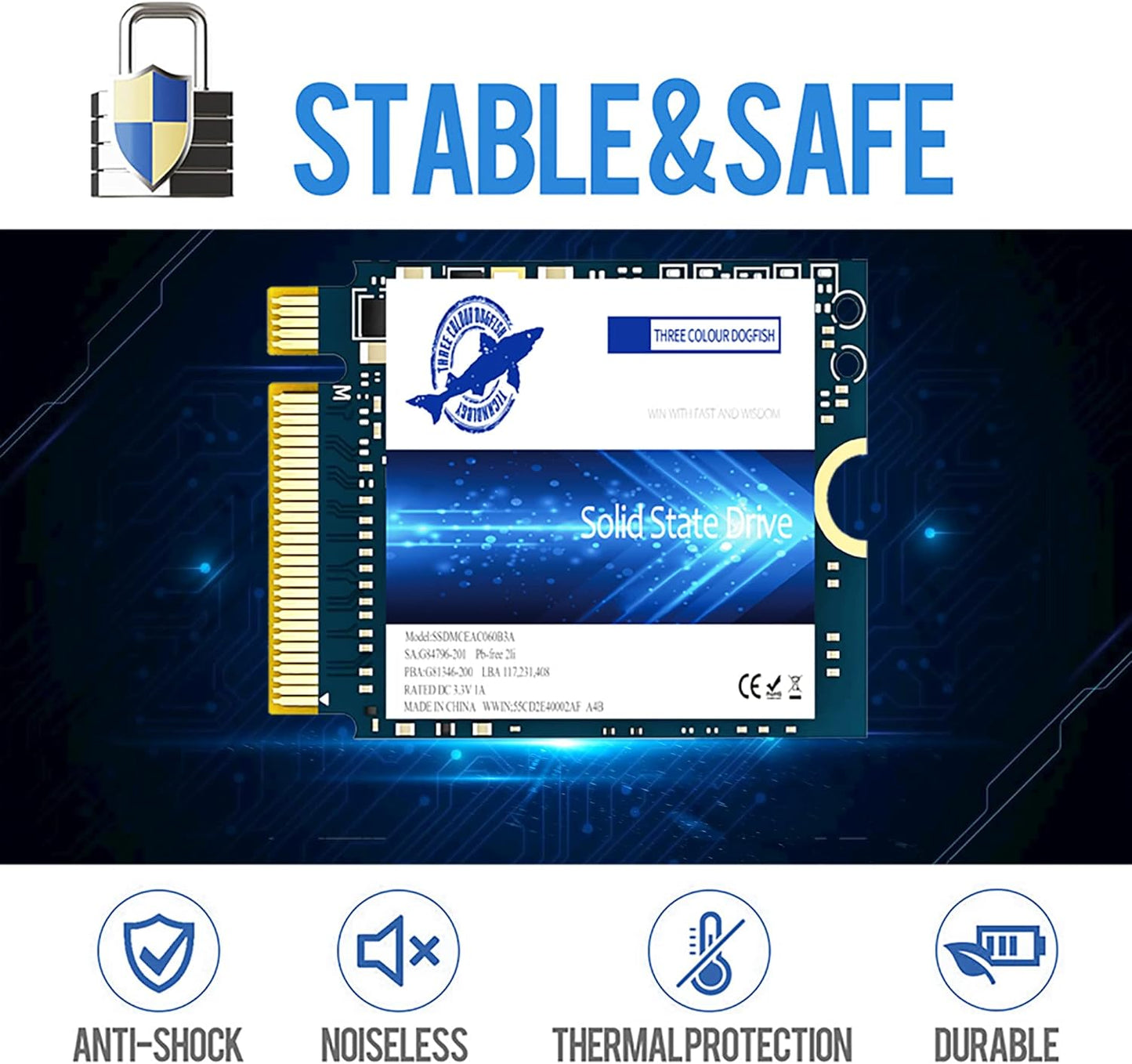 DOGFISH M.2 2230 SSD PCIe3.0 Great for Steam Deck and Microsoft Surface