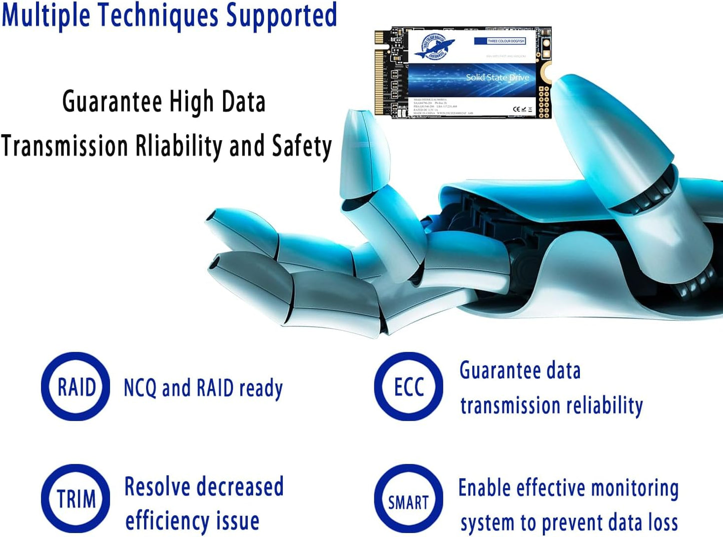 THREE COLOUR DOGFISH M.2 2242 SSD PCIe3.0