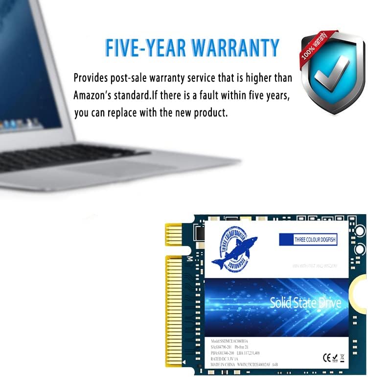 DOGFISH M.2 2230 SSD PCIe3.0 Great for Steam Deck and Microsoft Surface