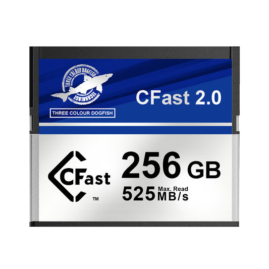 Dogfish 256GB CFast 2.0 Memory Card, Up to 525MB/S Read Professional 4K/6K Video Recording & RAW Photography, CFast Card for DSLR/Cinema Cameras