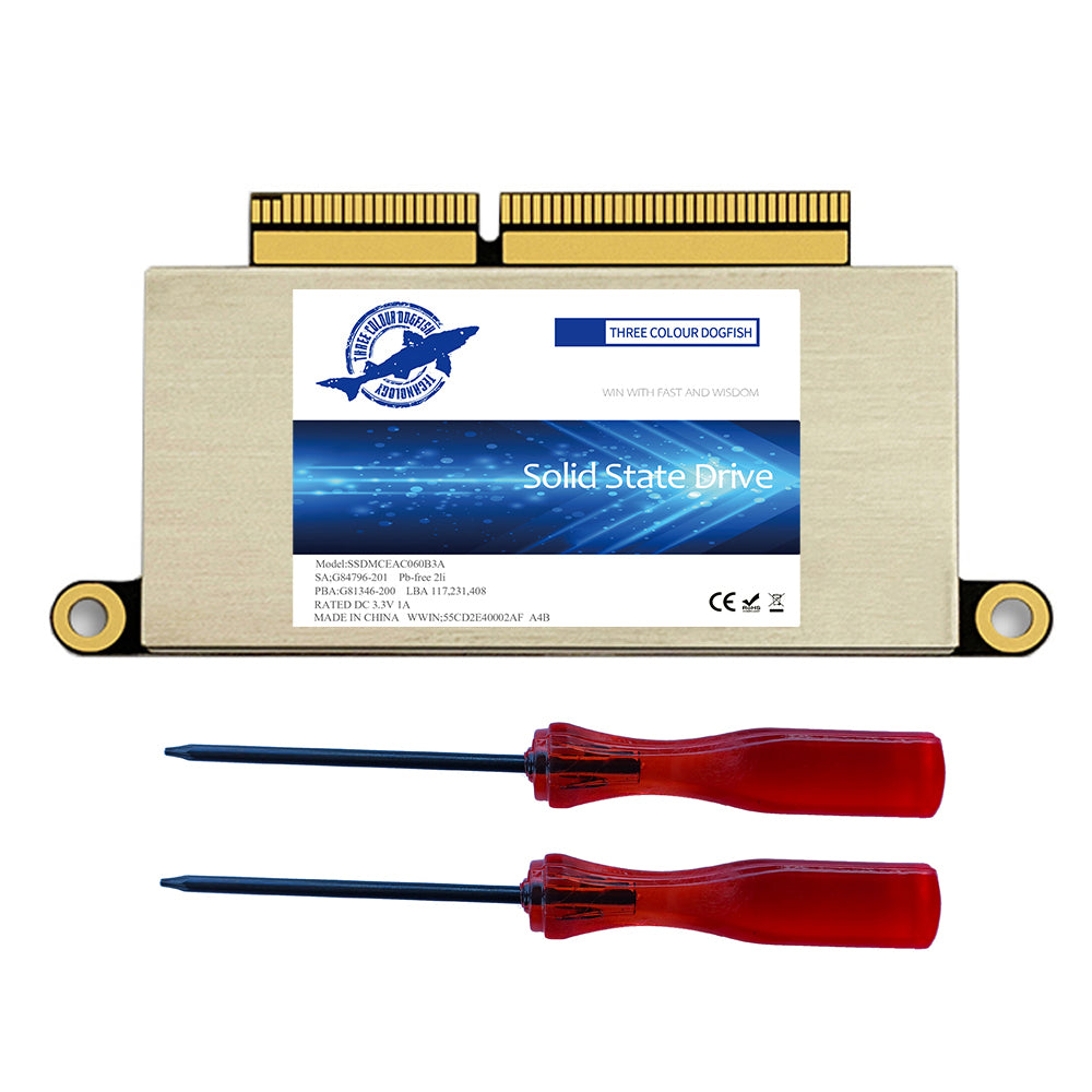 DOGFISH SSD PCIe Gen3x4 M.2 NVMe Compatible with 2016-2017 13-inch MacBook Pro Non-Touch Bar