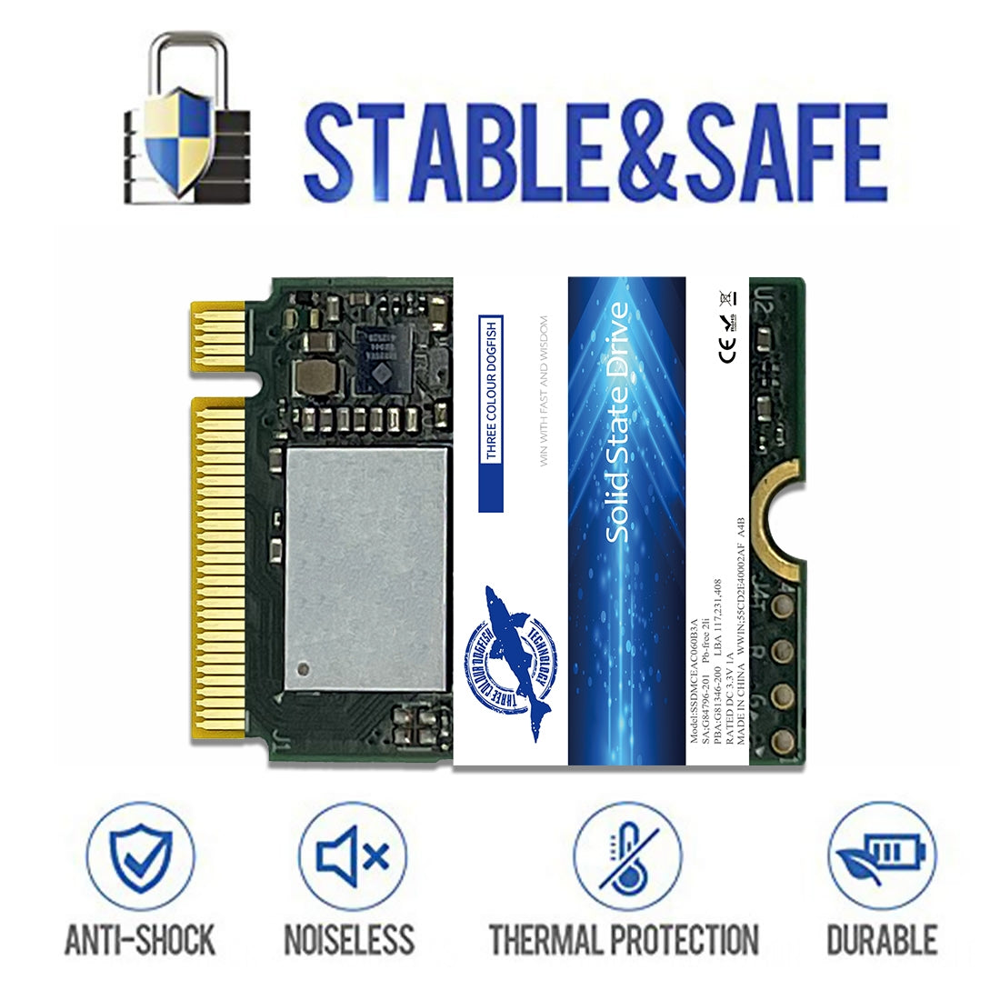 DOGFISH M.2 2230 SSD PCIe4.0 Great for Steam Deck and Microsoft Surface