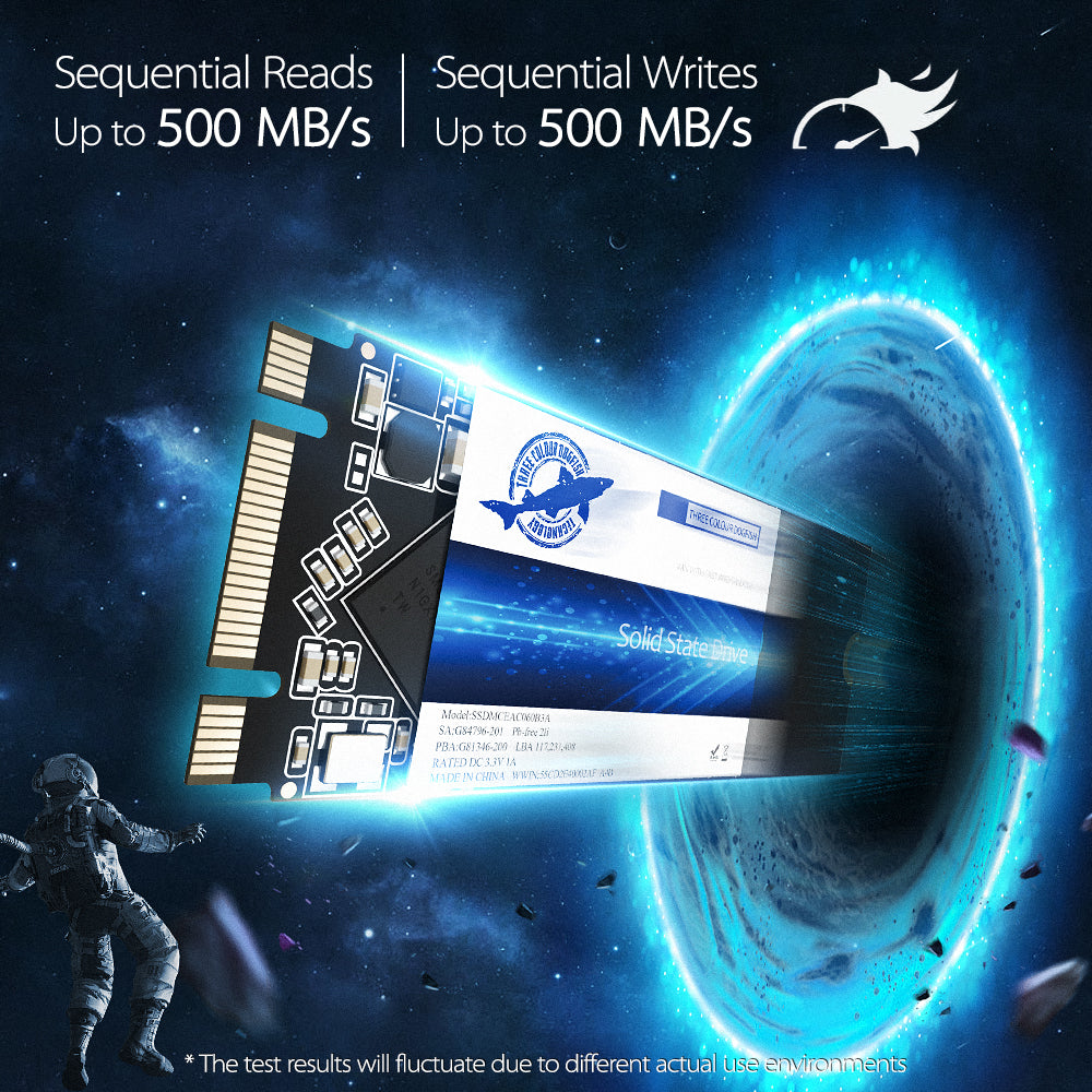 THREE COLOUR DOGFISH M.2 2260 SSD Sata NGFF Internal Solid State Drive 60GB—4TB
