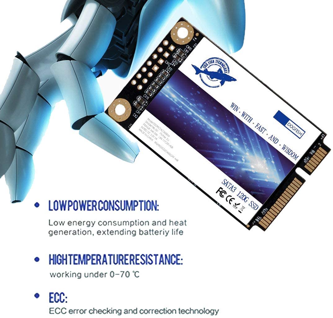THREE COLOUR DOGFISH Msata  16GB-2TB Internal Solid State Drive Mini Sata SSD Disk