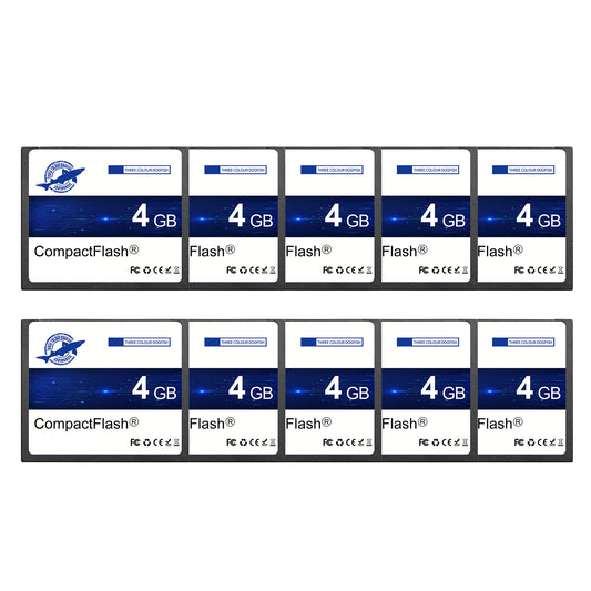 Dogfish Compact Flash Karte 4GB 10PACK 133X CF Speicherkarte für Professionelle Fotografie und alte DSLR Kameras