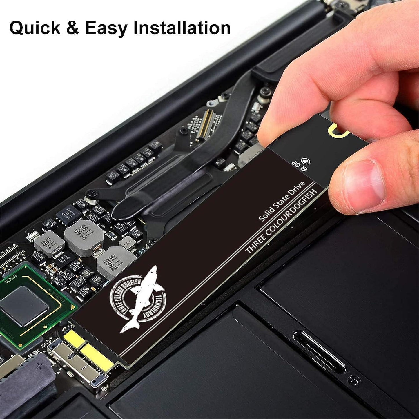 THREE COLOUR DOGFISH SSD for MacBook Air 2012 A1465 (EMC 2558), A1466 (EMC 2559)