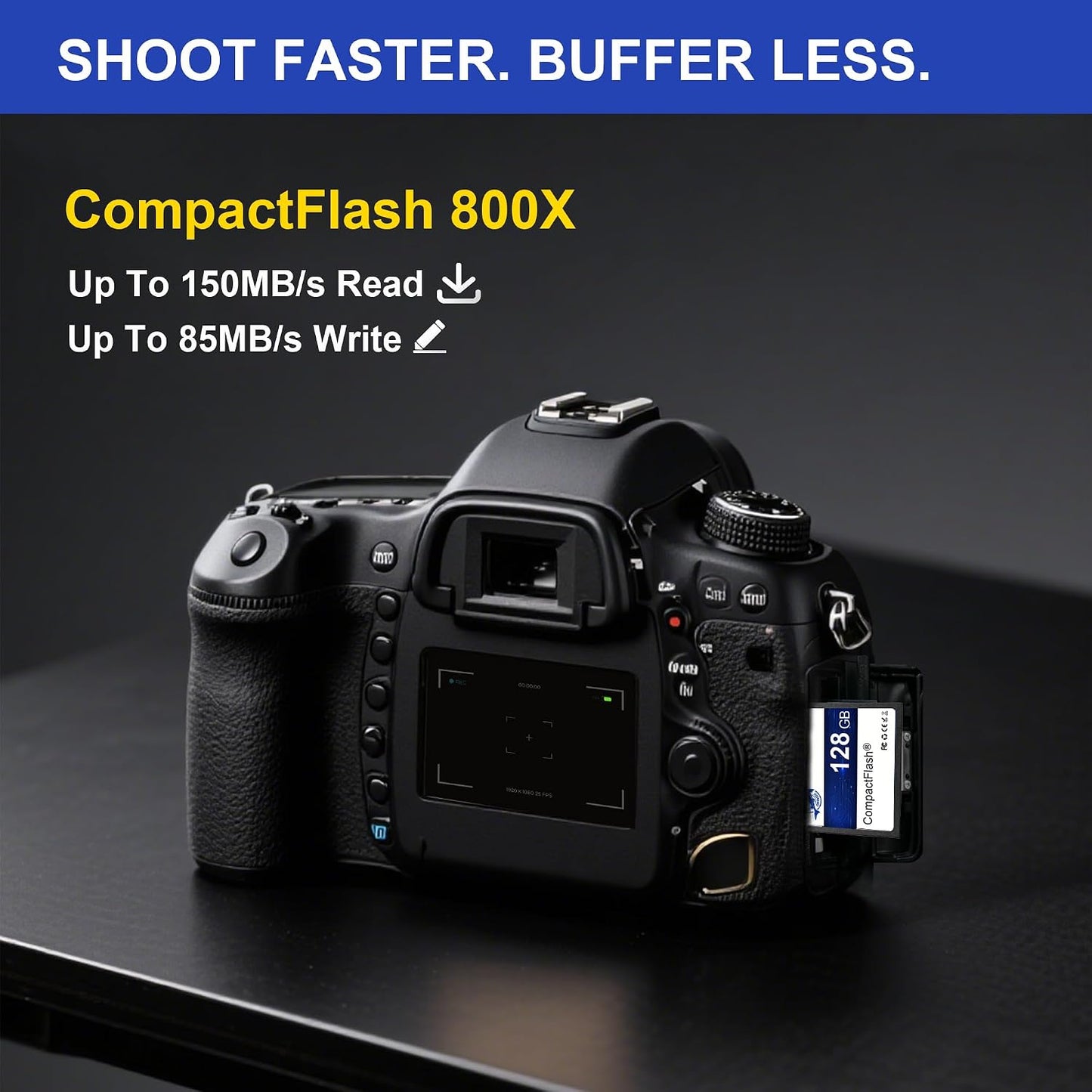 Dogfish Compact Flash Memory Card 128GB 800X CF Cards FAT32 for Vintage Digital Camera
