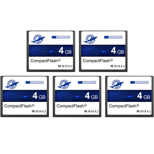 Dogfish Compact Flash Karte 4GB 5PACK 133X CF Speicherkarte für Professionelle Fotografie und alte DSLR Kameras