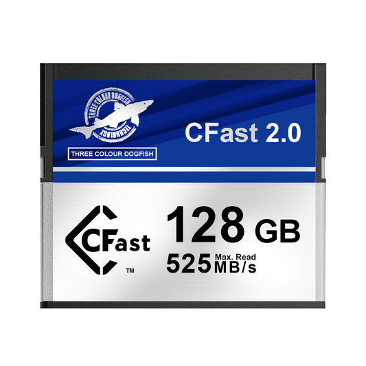 Dogfish 128GB CFast 2.0 Memory Card, Up to 525MB/S Read Professional 4K Video Recording & RAW Photography, CFast Card for DSLR/Cinema Cameras
