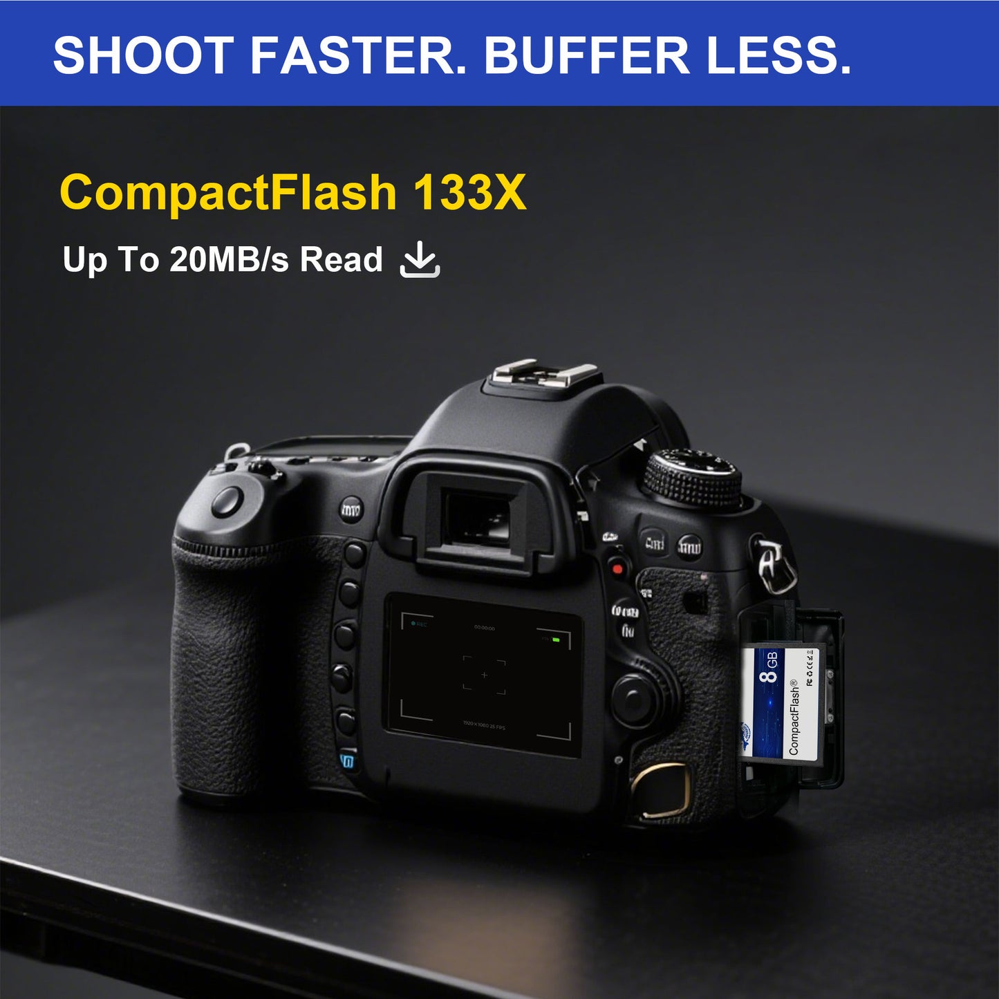 Dogfish Compact Flash Karte 8GB 10PACK 133X CF Speicherkarte für Professionelle Fotografie und alte DSLR Kameras