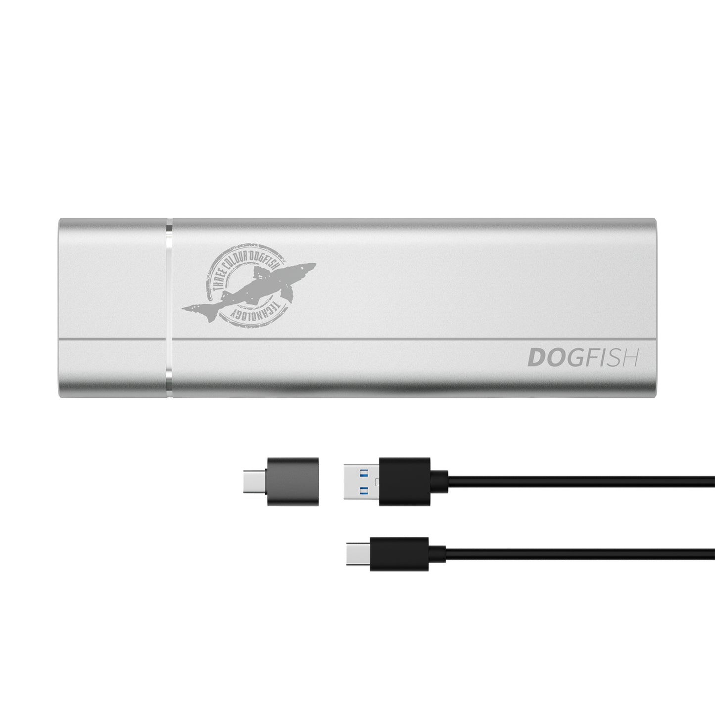 Dogfish Portable External SSD NVMe PCIe USB 3.1 Type C Ultra-Light（128GB- 1TB)）