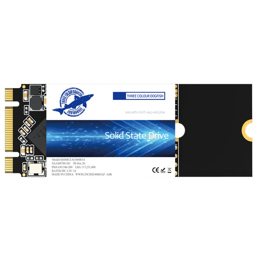 THREE COLOUR DOGFISH M.2 2260 SSD Sata NGFF Internal Solid State Drive 60GB—4TB