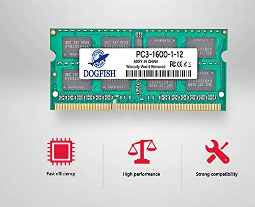 THREE COLOUR DOGFISH DDR3 RAM 1600MHz (PC3-12800) Laptop 1.35V/1.5V Memory (2GB/ 4GB/8GB)