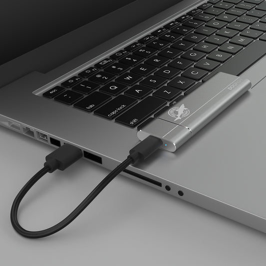 THREE COLOUR DOGFISH Portable External SSD NVMe PCIe USB 3.1 Type C Ultra-Light(128GB- 1TB))