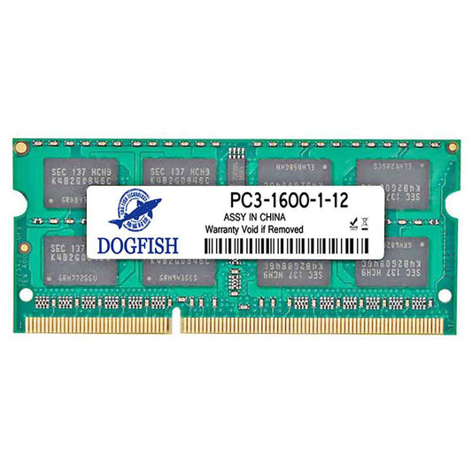 Dogfish DDR3 RAM 1600MHz (PC3-12800) Laptop 1.35V/1.5V Memory (2GB/ 4GB/8GB)